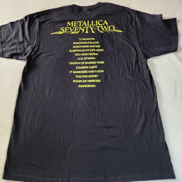 Metallica 72 Seasons Black Tshirt With Graphics Size XL New Without Tags - Picture 5 of 6